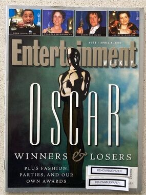 Entertainment Weekly Magazine OSCAR WINNERS & LOSERS April 4 1997 Address Label